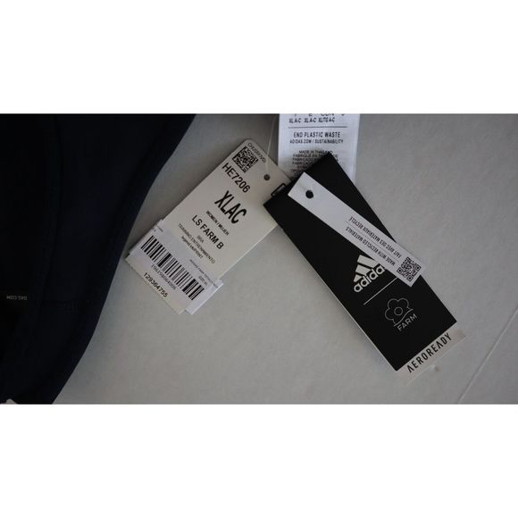 adidas x Farm Rio HE7206 Women's Sz XL (A-C) Legend Ink Print Sports Bra Top - Picture 5 of 7